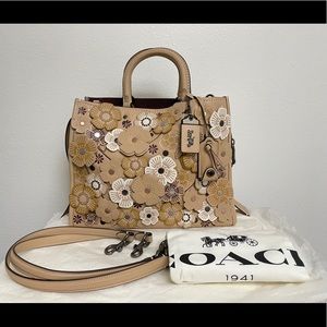 NWT Coach 1941 Tea Rose Beechwood Rogue Shoulder Tote Bag